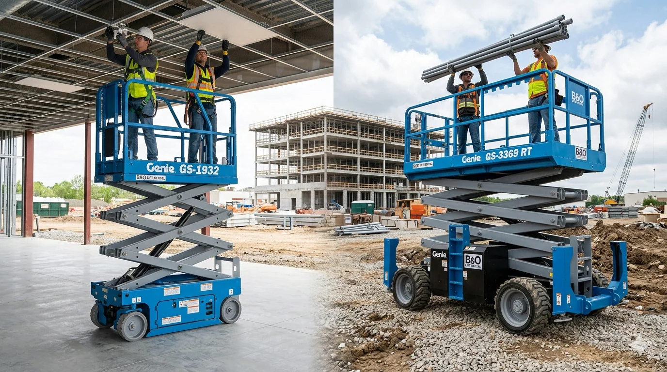 Indoor vs Outdoor Scissor Lift Performance and Surface Limits